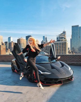 Alexandra Mary Hirschi owns lots of cars along with Lamborghini