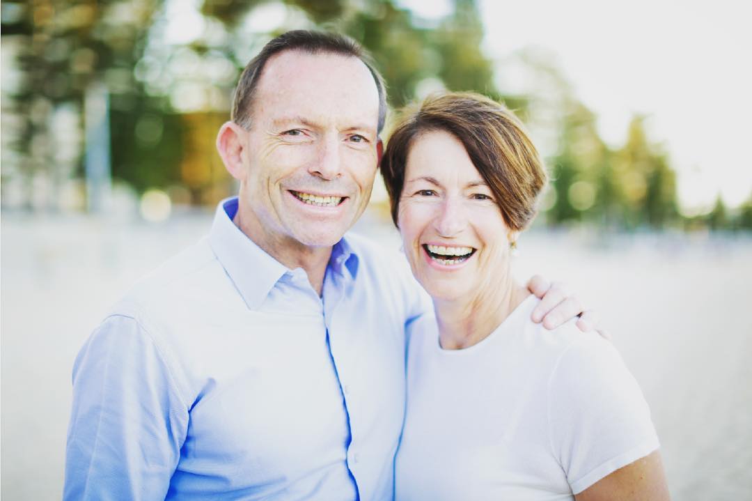 Tony Abbott is married to wife Margie Abbott since 1988