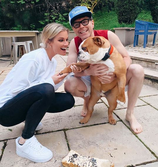 Bobby Bones with his girlfriend Caitlin Parker