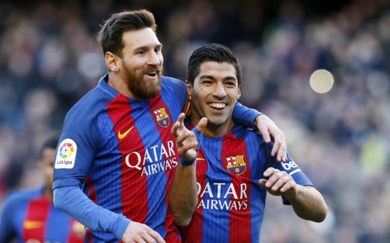 Luis Suarez and Lionel Messi