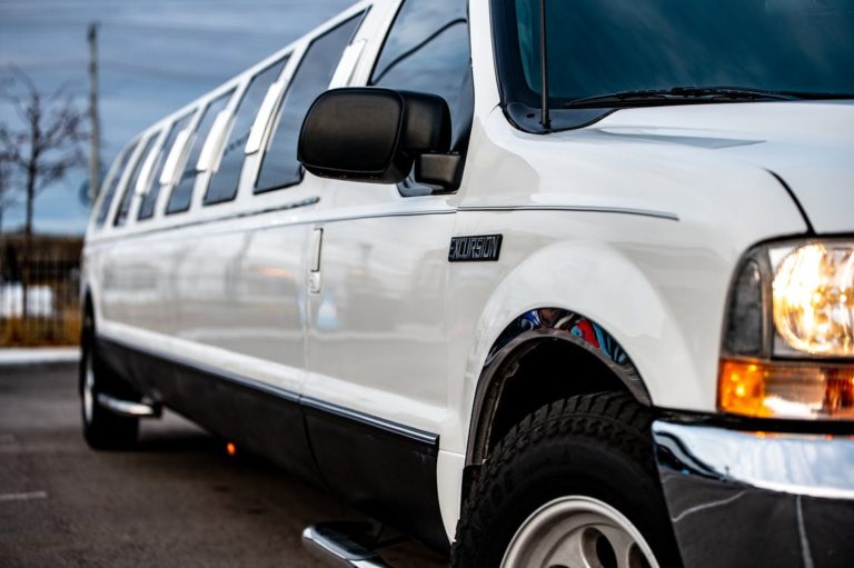 white-limousine