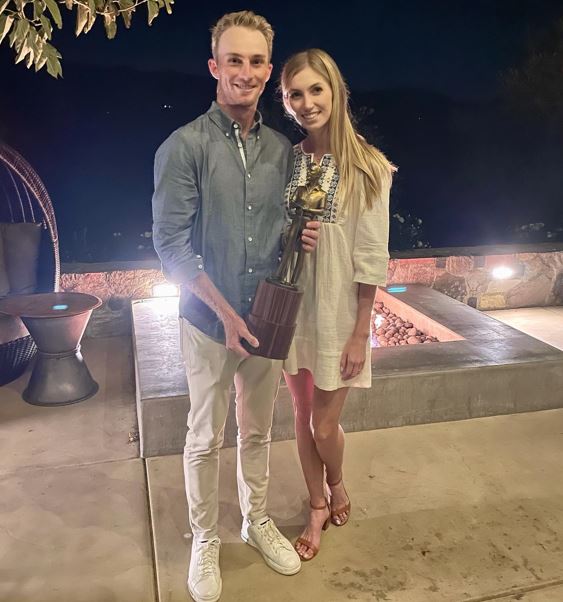 Will Zalatoris with his girlfriend Caitlin Sellers