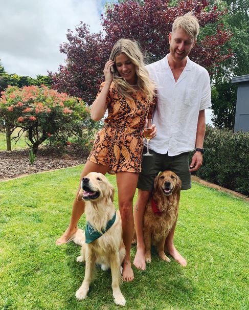 Dyson Heppell with his girlfriend Kate Turner and her pets