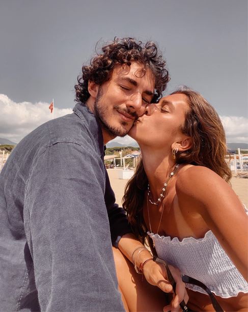 Pecco Bagnaia and his girlfriend Domizia Castagnini