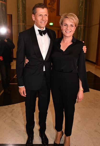 Michael Coutts-Trotter and his wife Tanya Plibersek