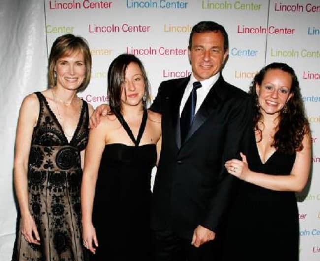 Kate Iger with her father Bob Iger and family