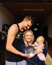 Natalija Macesic With Her Husband Nikola Jokic and their children 