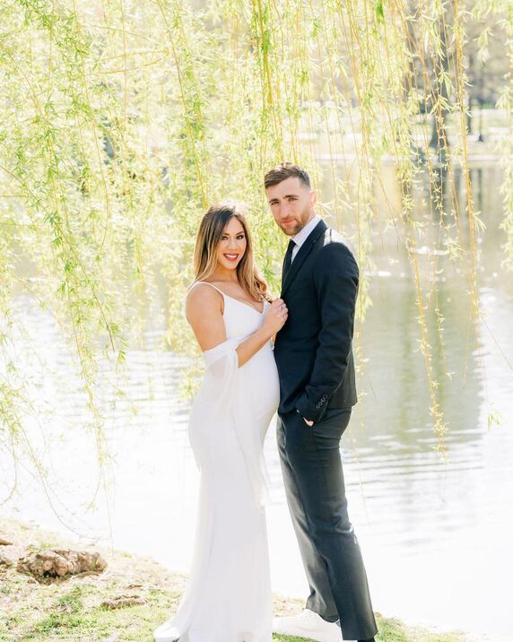 Matt Turner wedding picture with his wife Ashley Herron