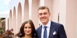 Patrick Cripps with his wife