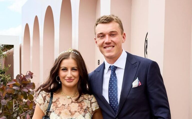 Patrick Cripps with his wife