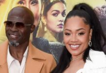 Djimon Hounsou Girlfriend Ri'Za Marie