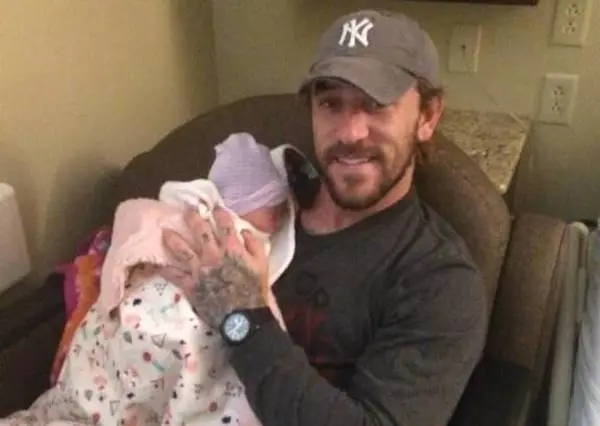 Chase Landry with his daughter 