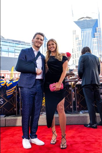 Ellie Connell and Matthew Tkachuk in NHL awards