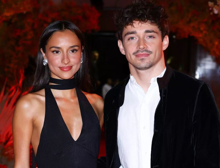 Alexandra Saint Mleux and Charles Leclerc attend the Gala Dinner For The F1 Grand Prix Of Monaco