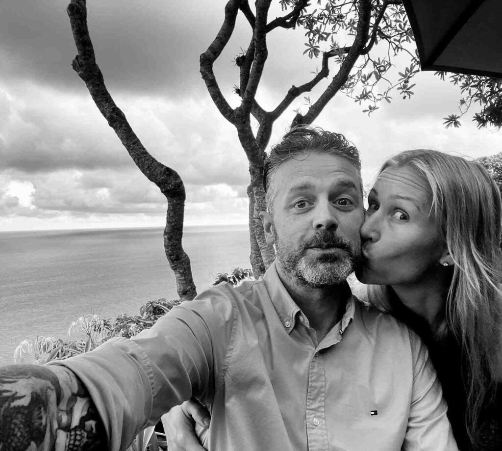 Jock Zonfrillo with his wife Lauren Fried