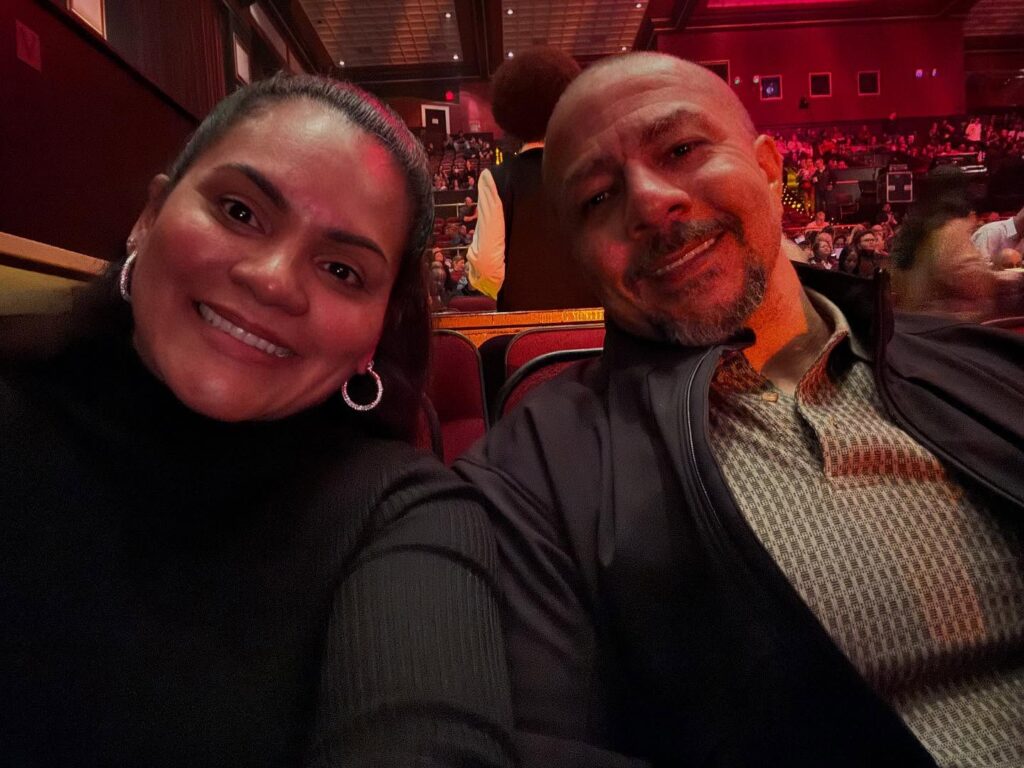 Sandra Diaz Twine with her husband Marcus Twine